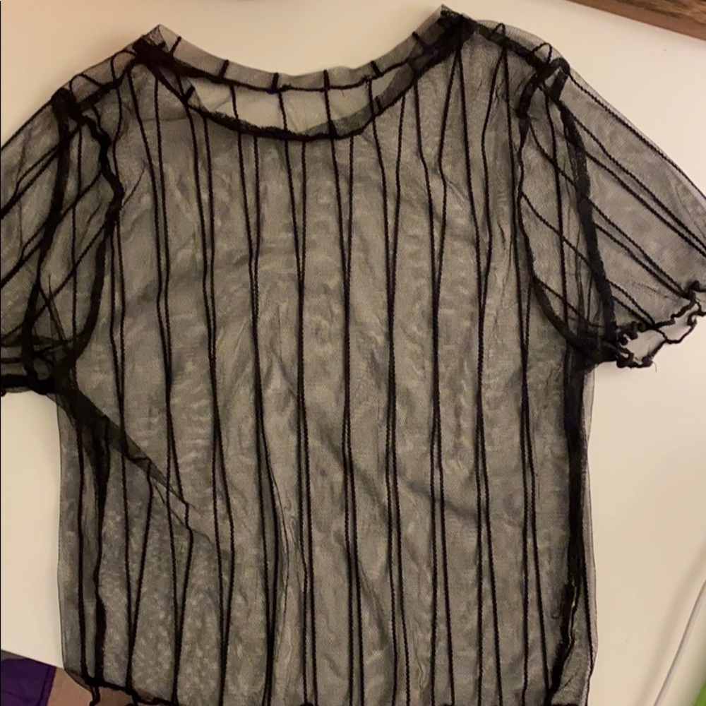 mesh crop top